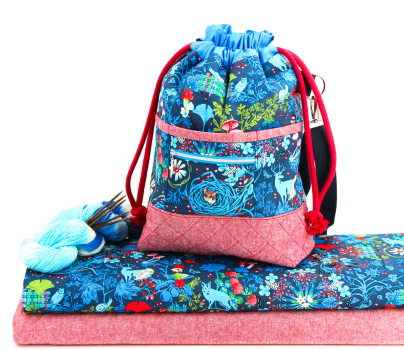 Designer- Baumwollstoff Prairie Navy (10 cm)